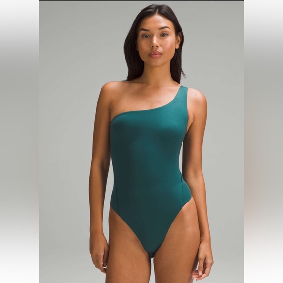 lululemon athletica Tops - Nulu Asymmetrical Bodysuit